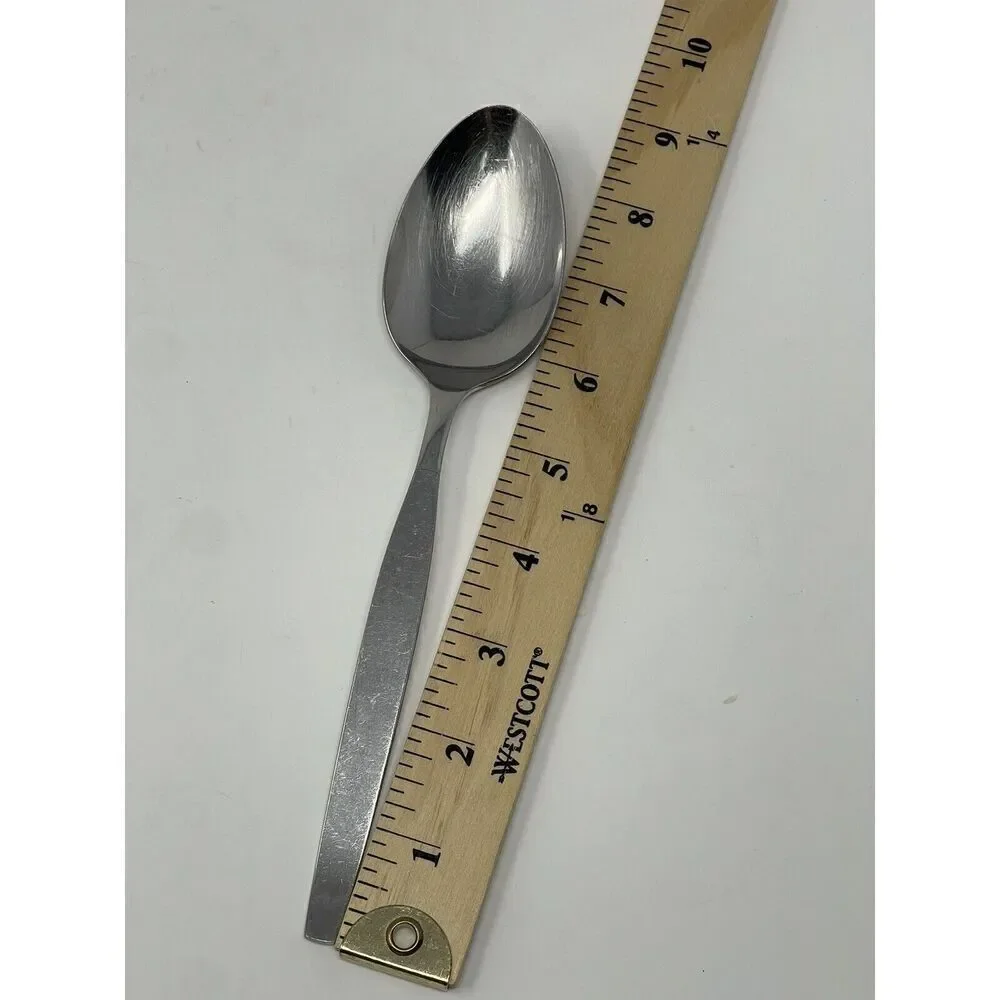 Oneida Community Stainless Frostfire Table Serving Spoons 8 3/4” Set Of 2